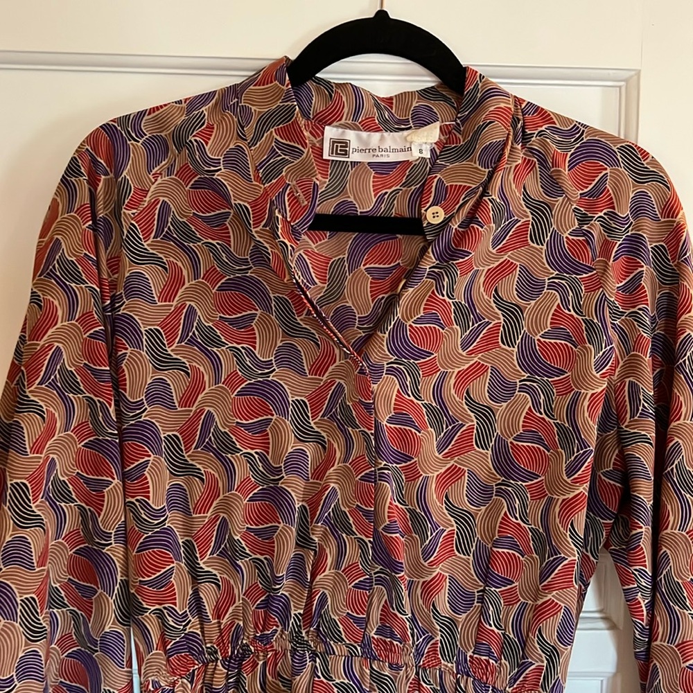 Beautiful vintage Pierre Balmain silk dress